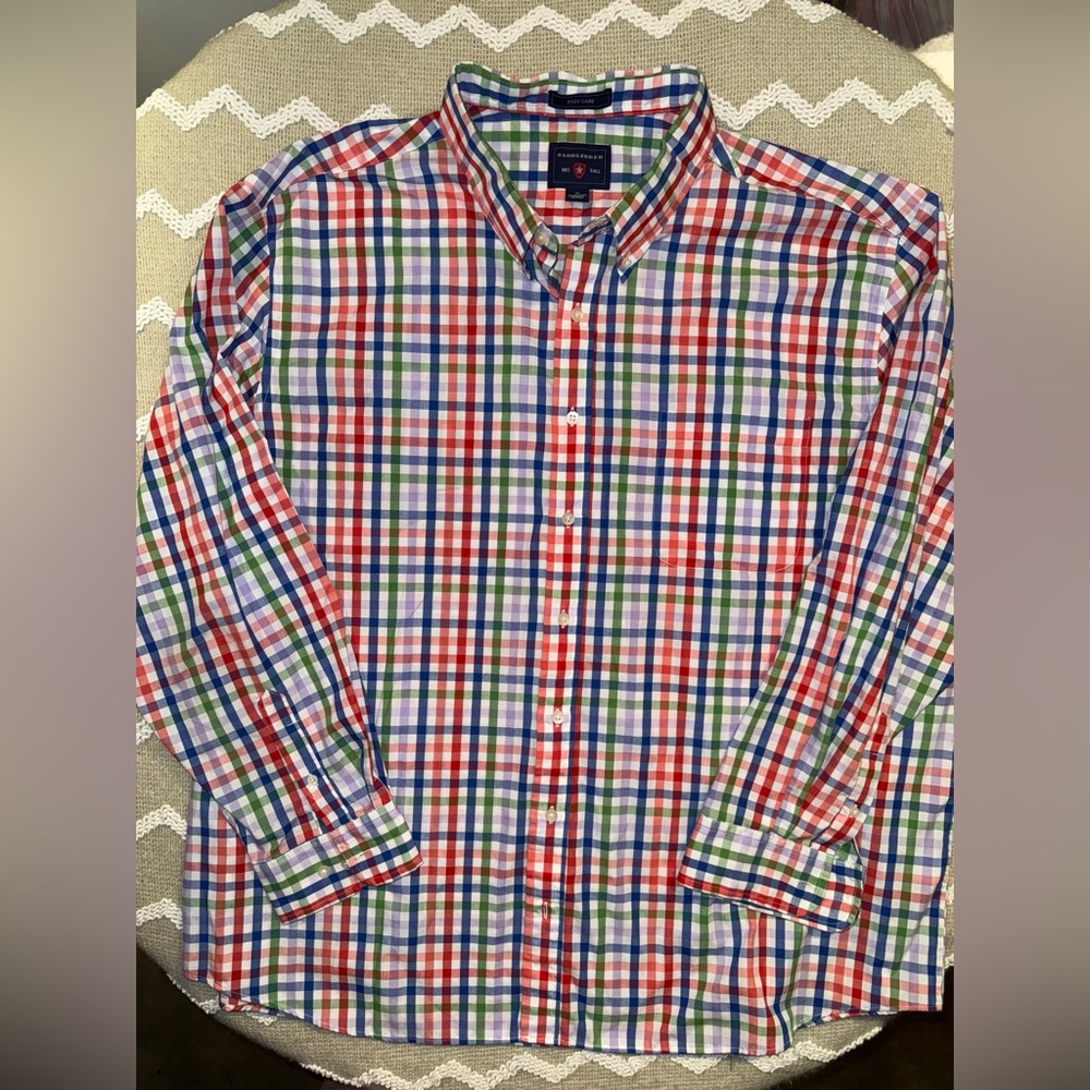 Saddlebred Vibrant Plaid Button Down Shirt